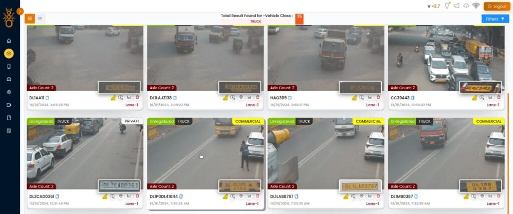 automatic traffic counter and classifier in india from intozi