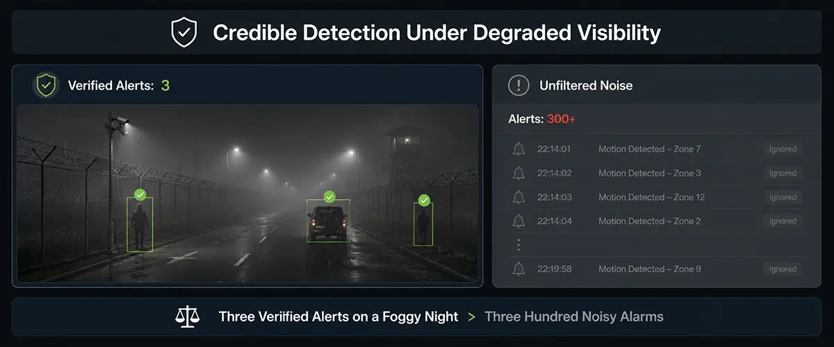 Building Detection That Holds When Visibility Does Not