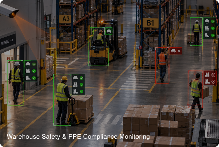 Warehouse Safety & PPE Compliance Monitoring